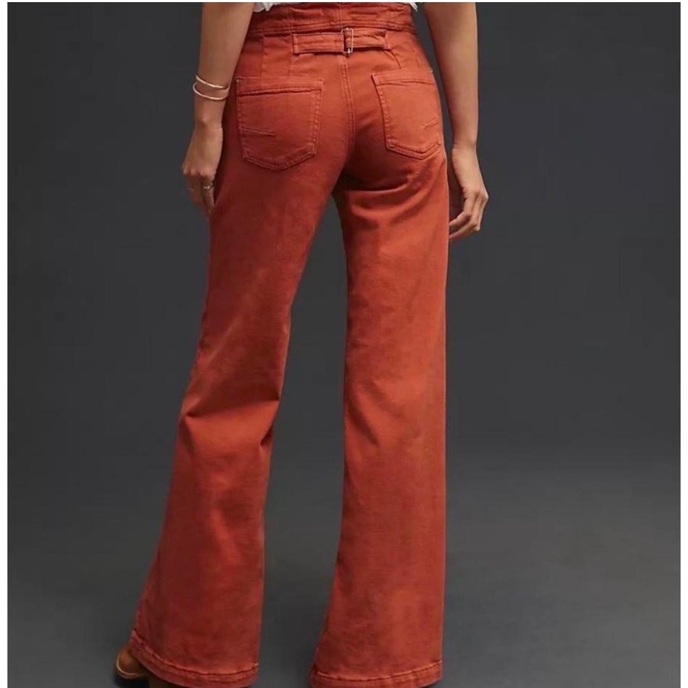 Pilcro and the Letterpress The Kit Wide Leg High Rise Utility Style Pants 27 - Picture 2 of 13
